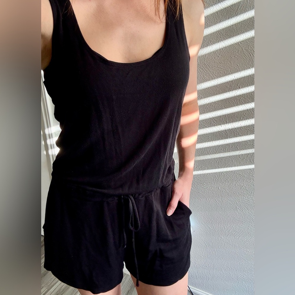Beyond Yoga Black Romper